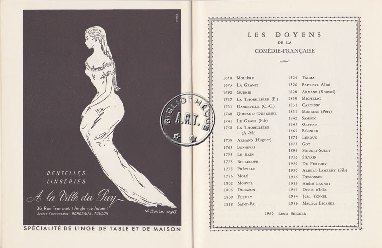 Les programmes de TThéatre de l\